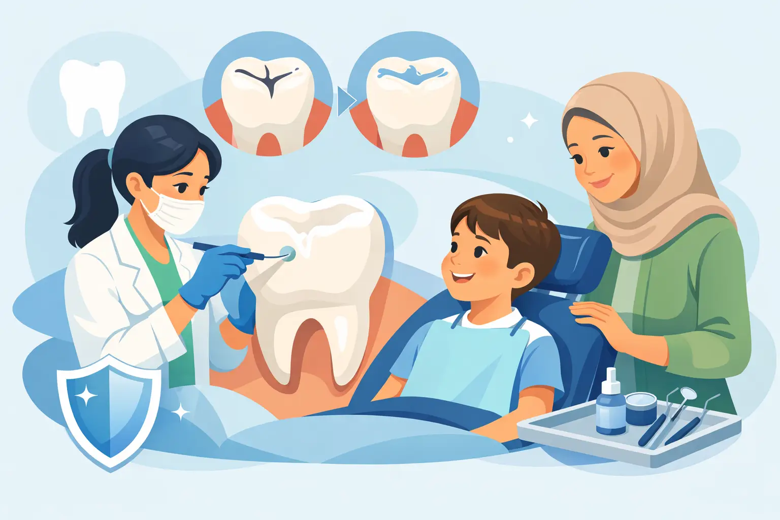 Ulasan Rawatan Fissure Sealant untuk Anak