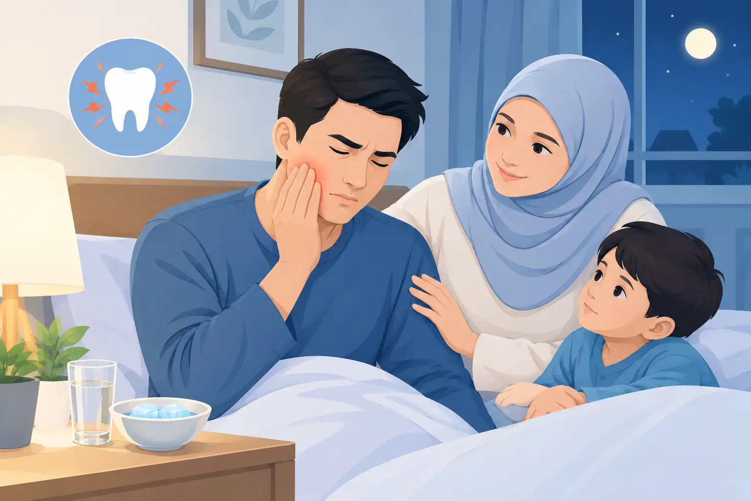 Cara Kurangkan Sakit Gigi Malam dengan Selamat